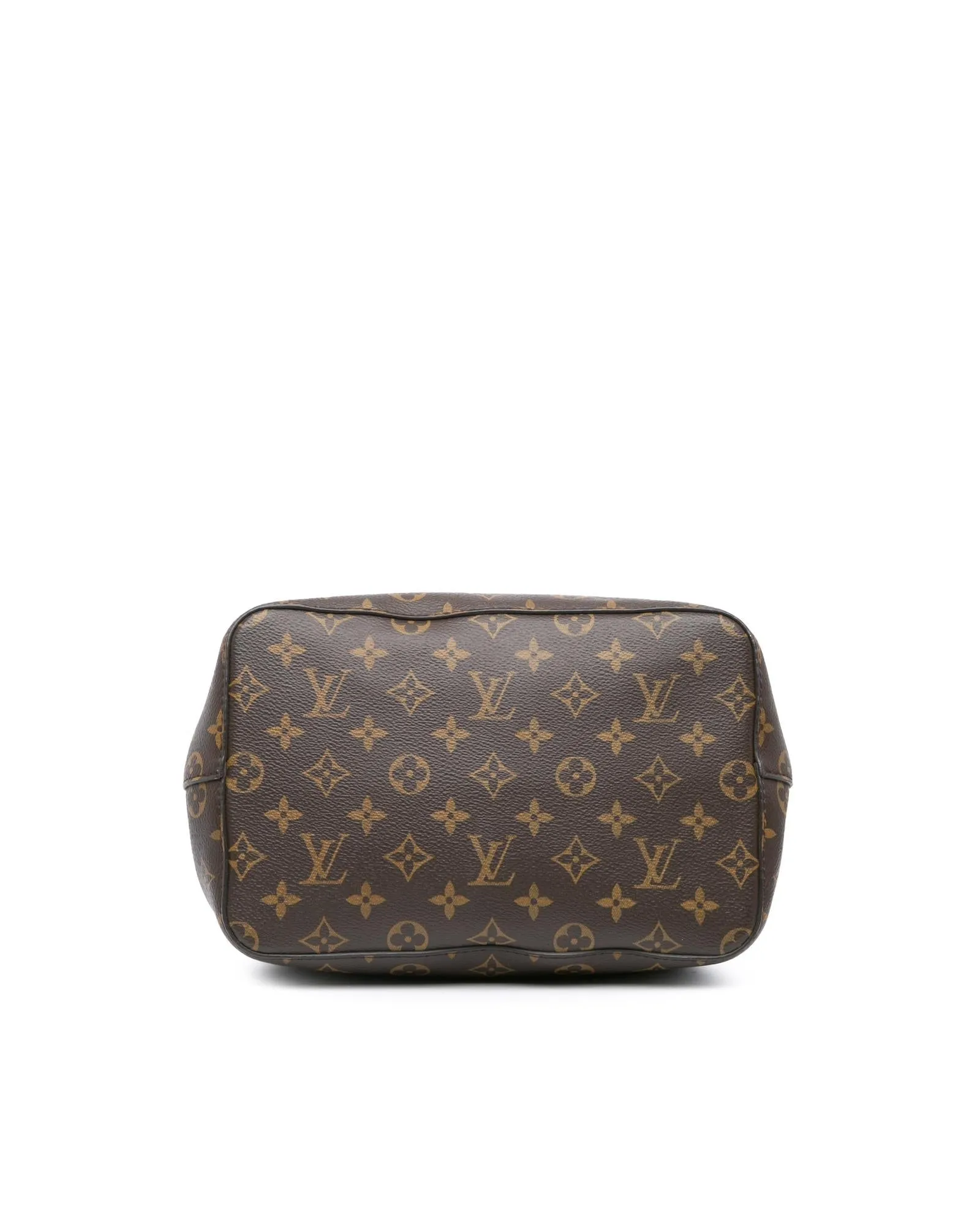 Monogram Canvas Bucket Bag with Adjustable Leather Strap