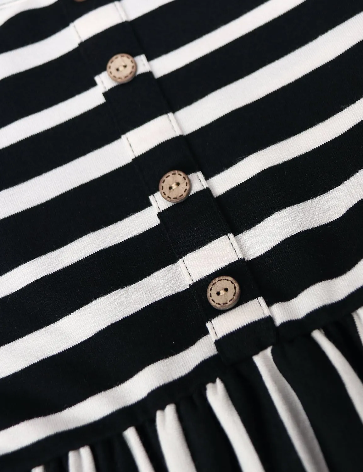MOQIVGI Womens Spaghetti Strap Button Detail Pleated Summer Casual Stripe Dresses