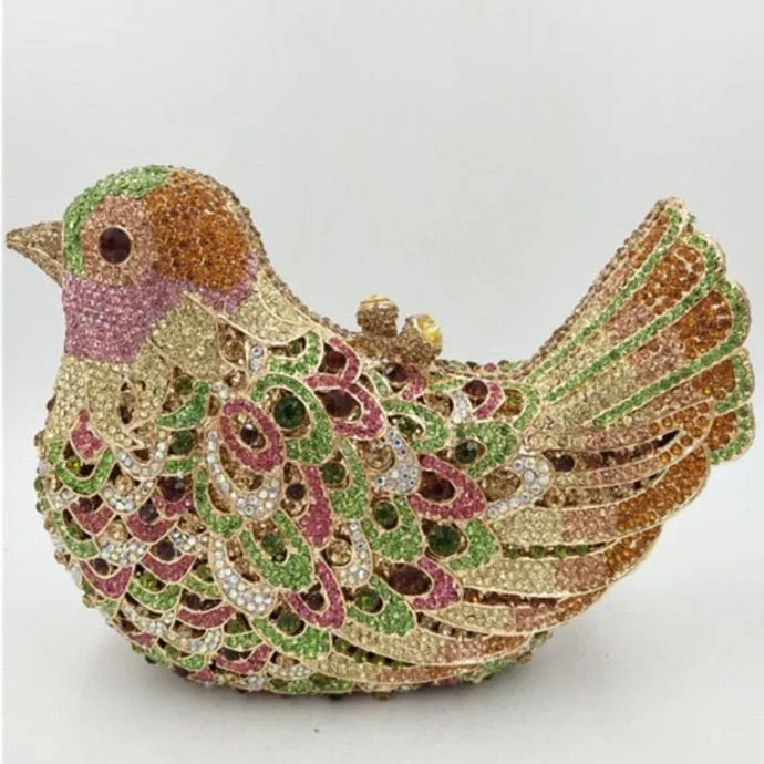 Morning Bird Crystal Evening Clutch