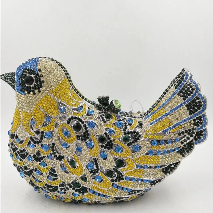 Morning Bird Crystal Evening Clutch