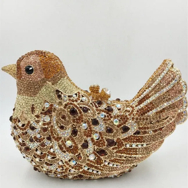 Morning Bird Crystal Evening Clutch