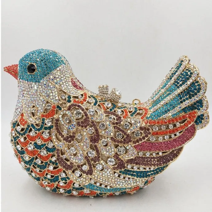 Morning Bird Crystal Evening Clutch