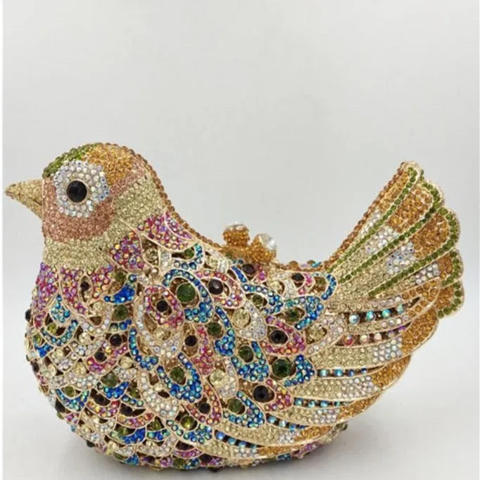 Morning Bird Crystal Evening Clutch