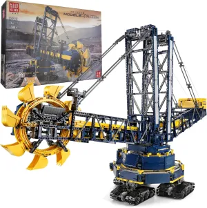 Mould King 17006 Bucket Wheel Excavator Model Kit, Building Blocks Set with Motor/APP Remote Control, Tower Crane Gift Toy for Kids/Adult Collections Enthusiasts (4588 Pcs)