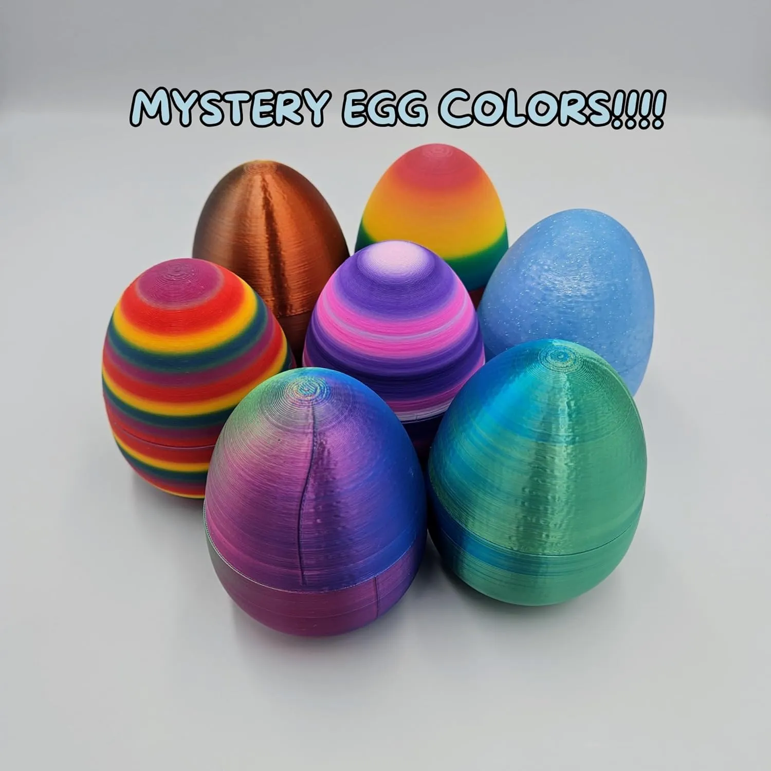 Mystery Mini Animal Packs - 3D Printed Articulating Figurines - Unique and Fun Designs Includes Mystery Egg - Stress Relief (Jungle Pack)