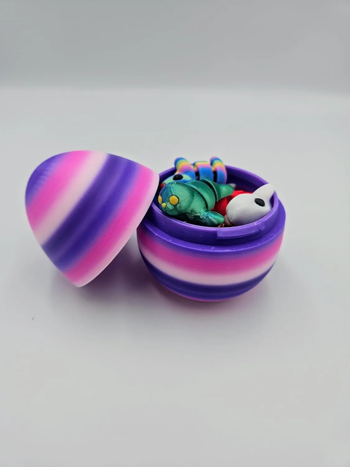 Mystery Mini Animal Packs - 3D Printed Articulating Figurines - Unique and Fun Designs Includes Mystery Egg - Stress Relief (Sea Pack)