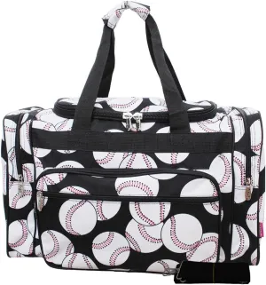 N. Gil Baseball Print Duffle Bag