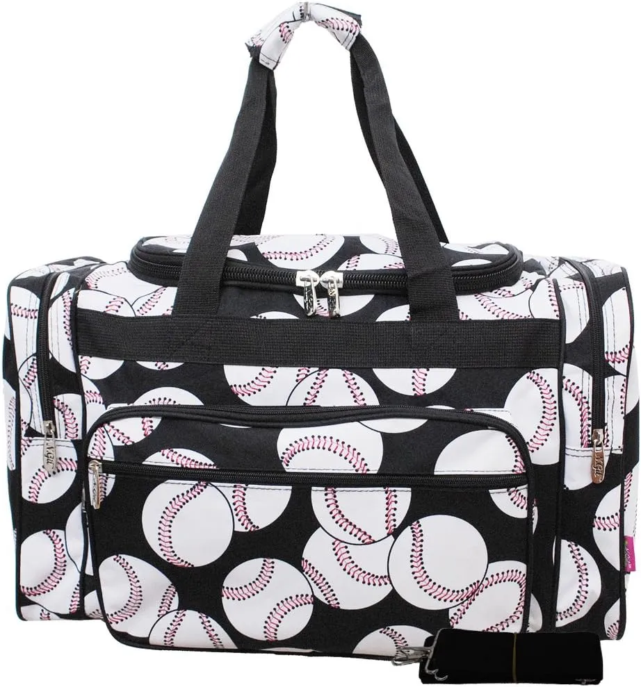 N. Gil Baseball Print Duffle Bag