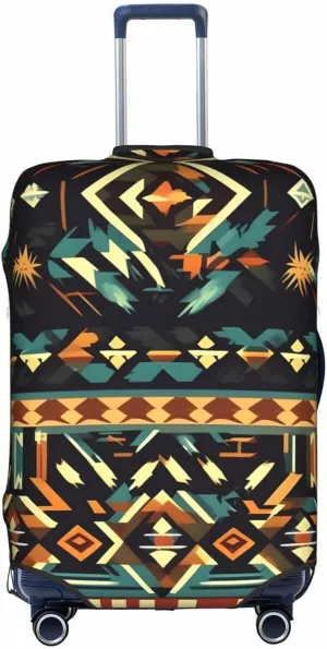 Native American Patterns Travel Luggage Cover Suitcase Protector Fits 18-22 Inch Luggage,Anti Scratch Dirt Covers