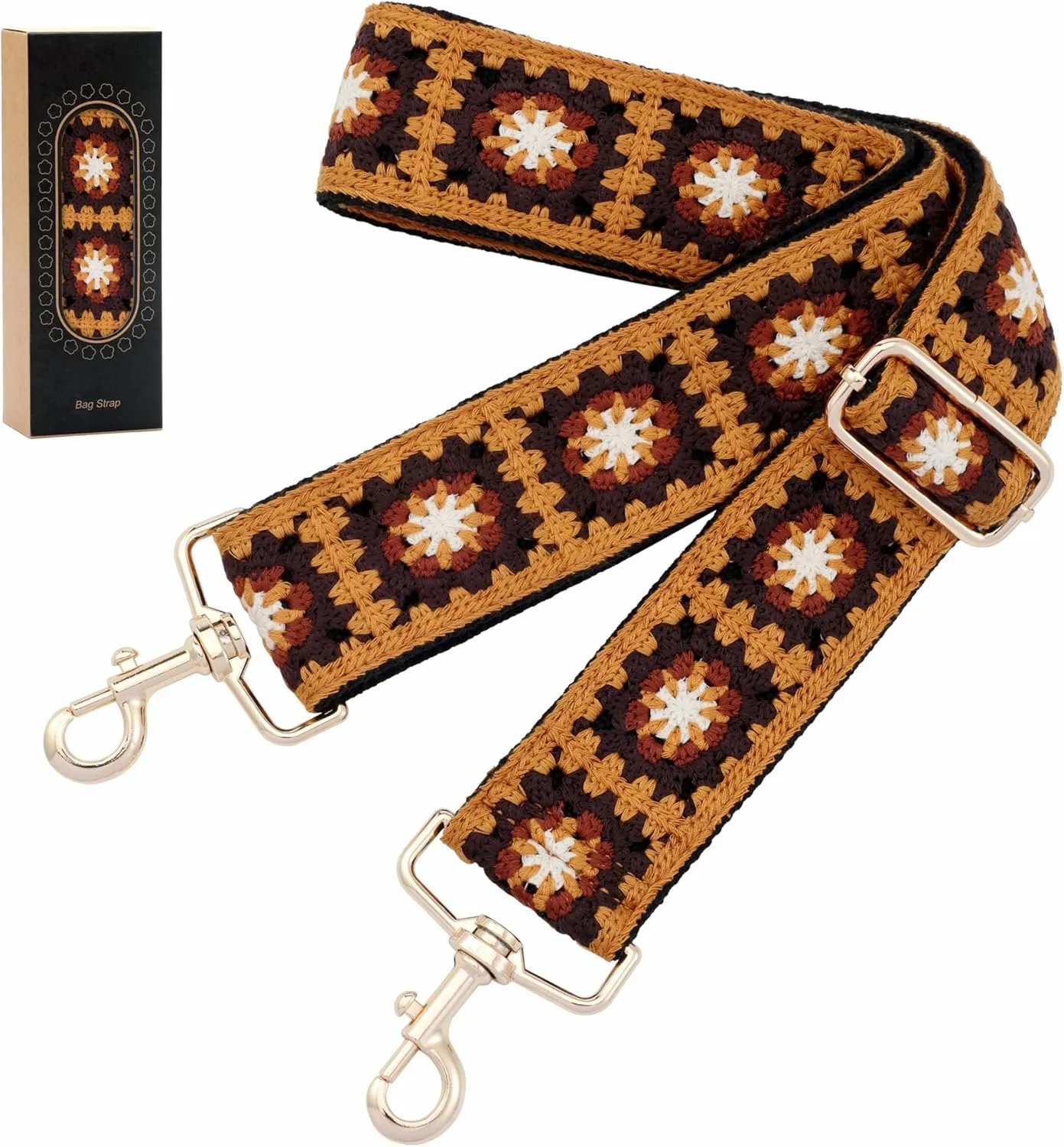 Nefelibata Purse Strap,2" Wide Purse Strap Adjustable Replacement,Multi-pattern Crossbody Handbag Strap
