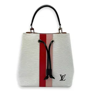 NeoNoe MM Bucket bag in Epi leather, Silver Hardware
