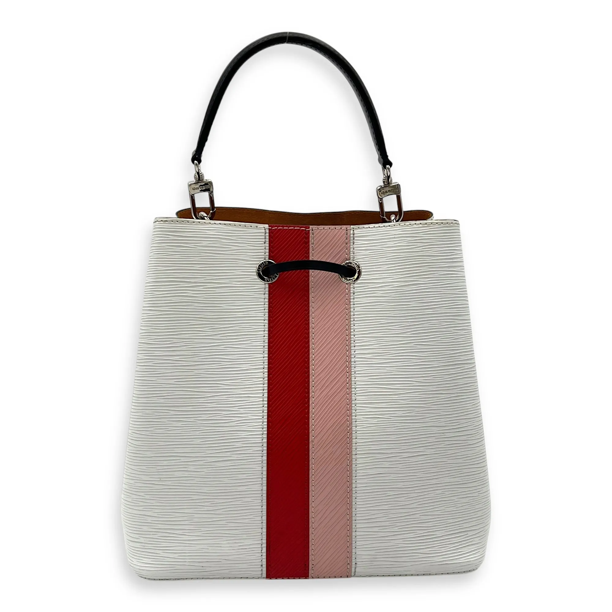 NeoNoe MM Bucket bag in Epi leather, Silver Hardware
