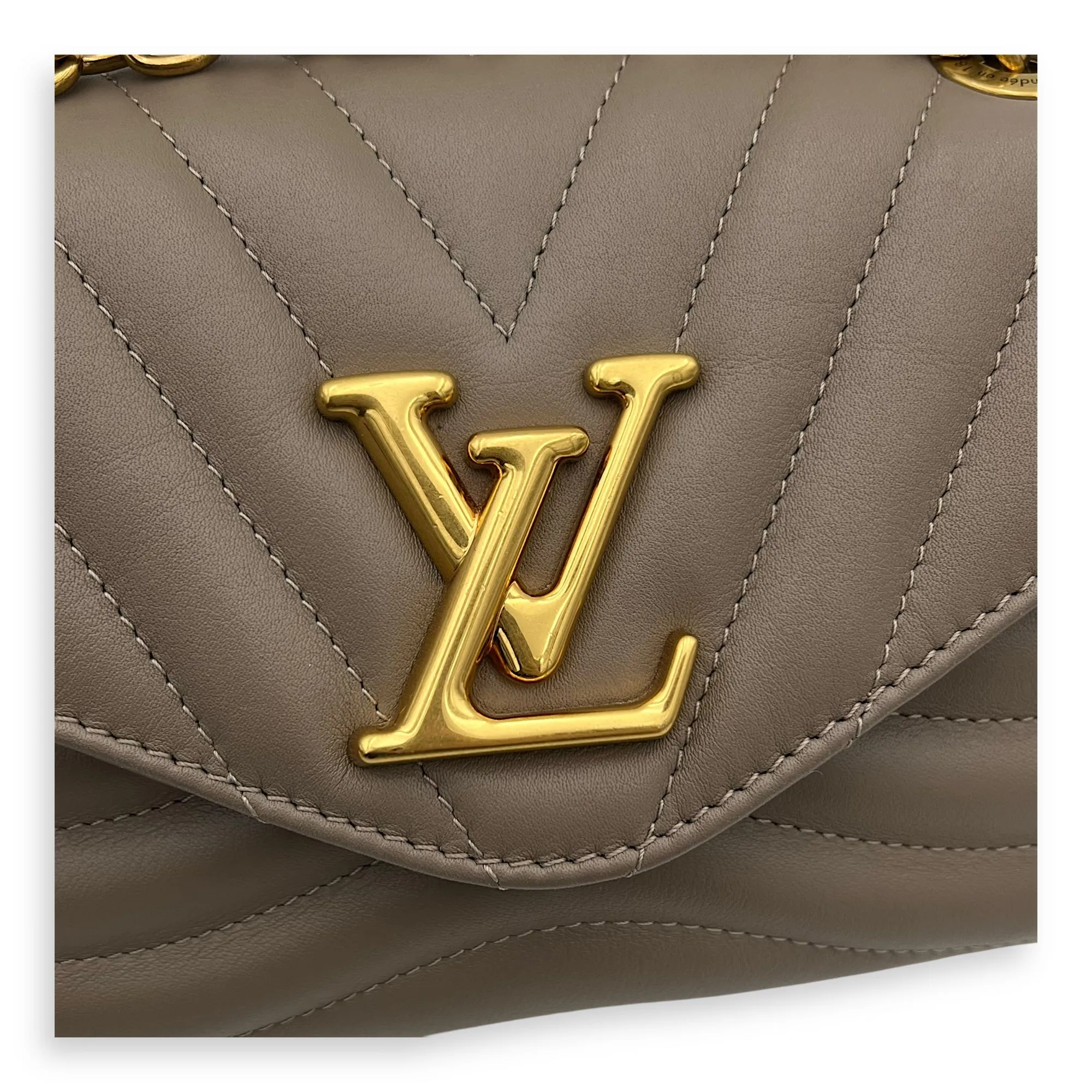 New Wave PM Crossbody bag in Calfskin, Gold Hardware