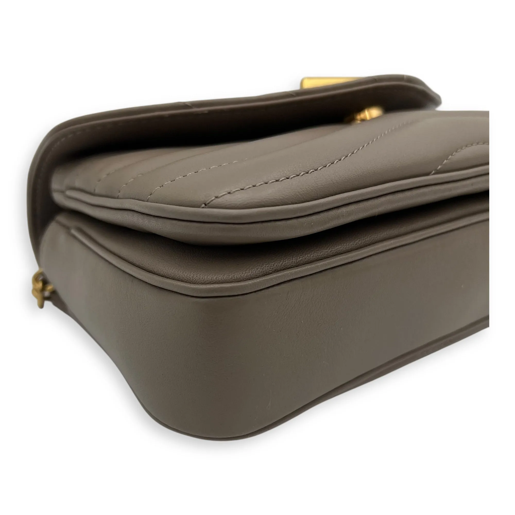 New Wave PM Crossbody bag in Calfskin, Gold Hardware