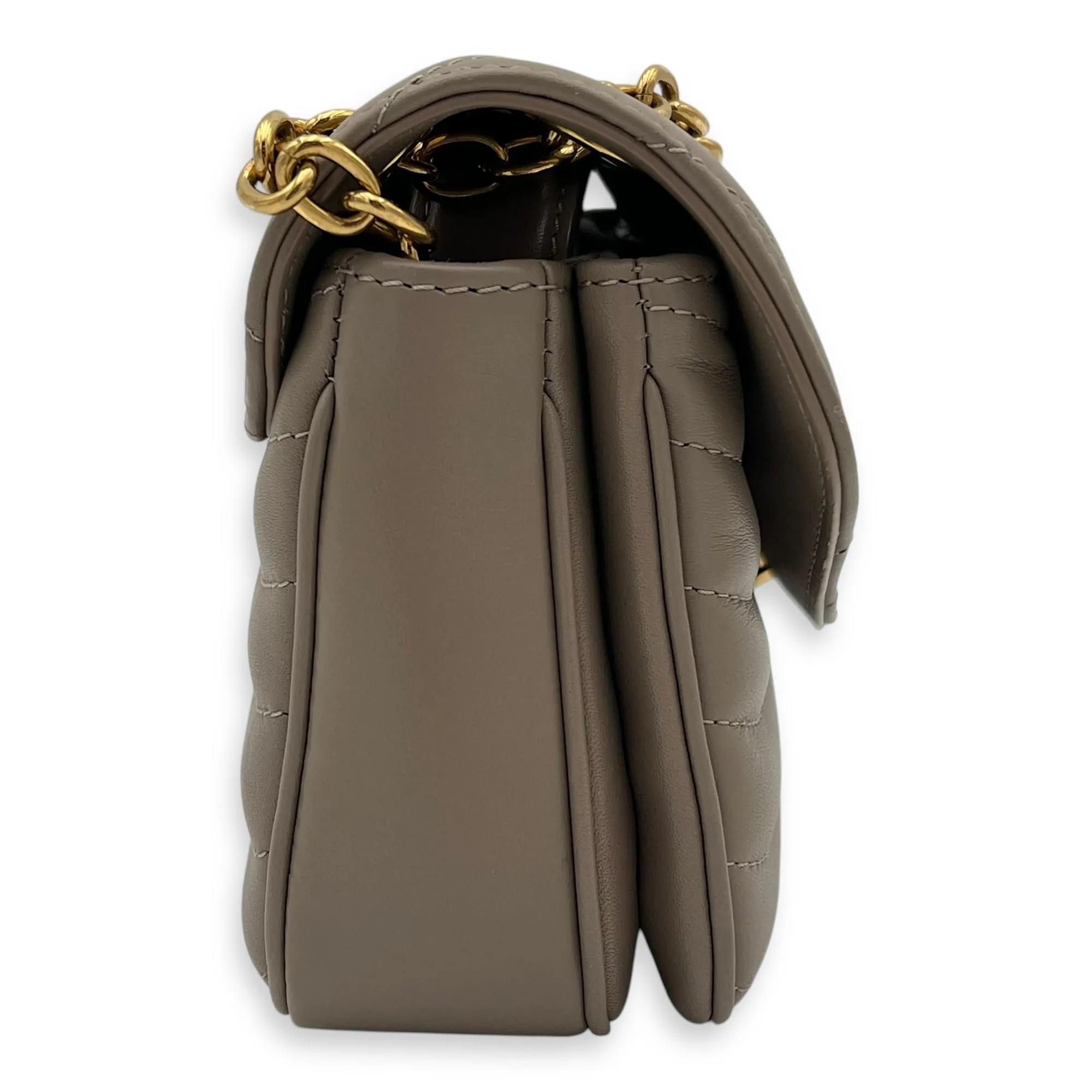 New Wave PM Crossbody bag in Calfskin, Gold Hardware