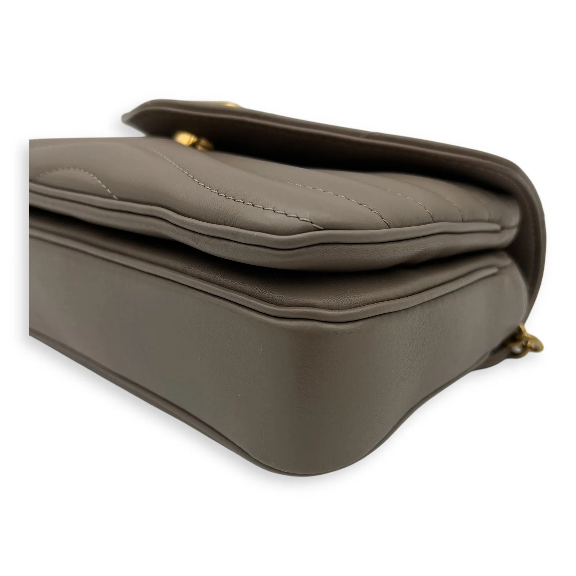 New Wave PM Crossbody bag in Calfskin, Gold Hardware