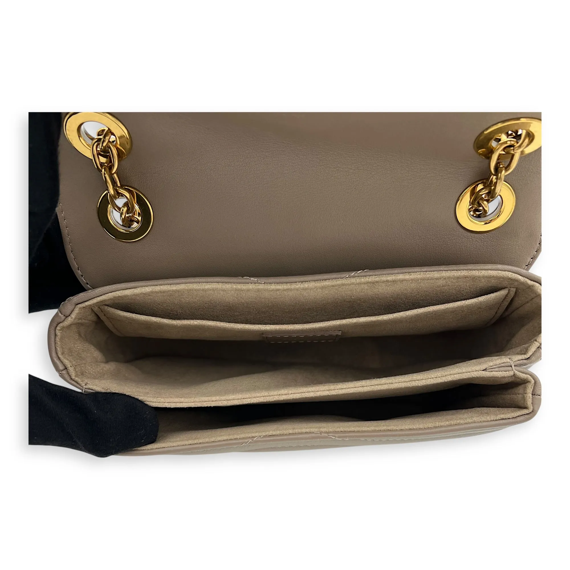 New Wave PM Crossbody bag in Calfskin, Gold Hardware