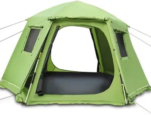 NIEH Automatic Tent - Outdoor Camping Hexagon Tents Instant Cabana Waterproof Shade Canopy Tarp for Wilderness Survival Mountaineering