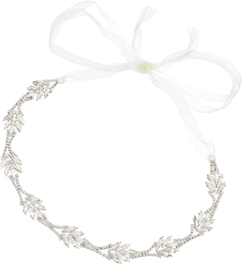 NOLITOY Bridesmaid Belt Wedding Dress Accessory Crystal Waistband Elegant Ribbon