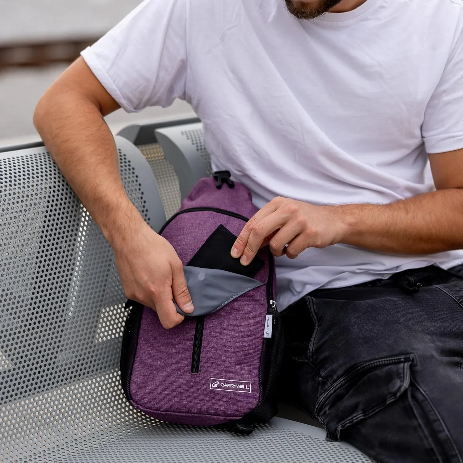 |Not Made In China| Crossbody Sling Backpack, Sling Bag For Travel and Hiking, Chest Bag
