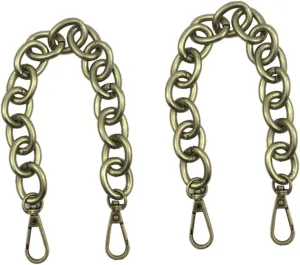 NUOBESTY DIY Handbag Handle Chain Vintage Bronze Iron Chain Bag Strap Accessory Replacement Chain for Suitcase Purse Easy to Install