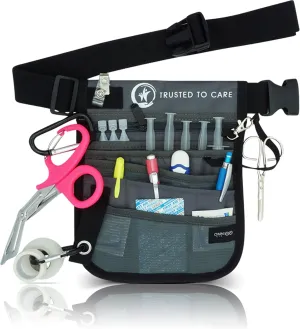 Nurse Fanny Pack for Women 4 In 1 with Medical Gear Pockets for Bandage and Scissors- Nursing Fanny Pack for Nurses with Multi Compartment Medical Pack for Emergency Nursing Supplies (Gray)