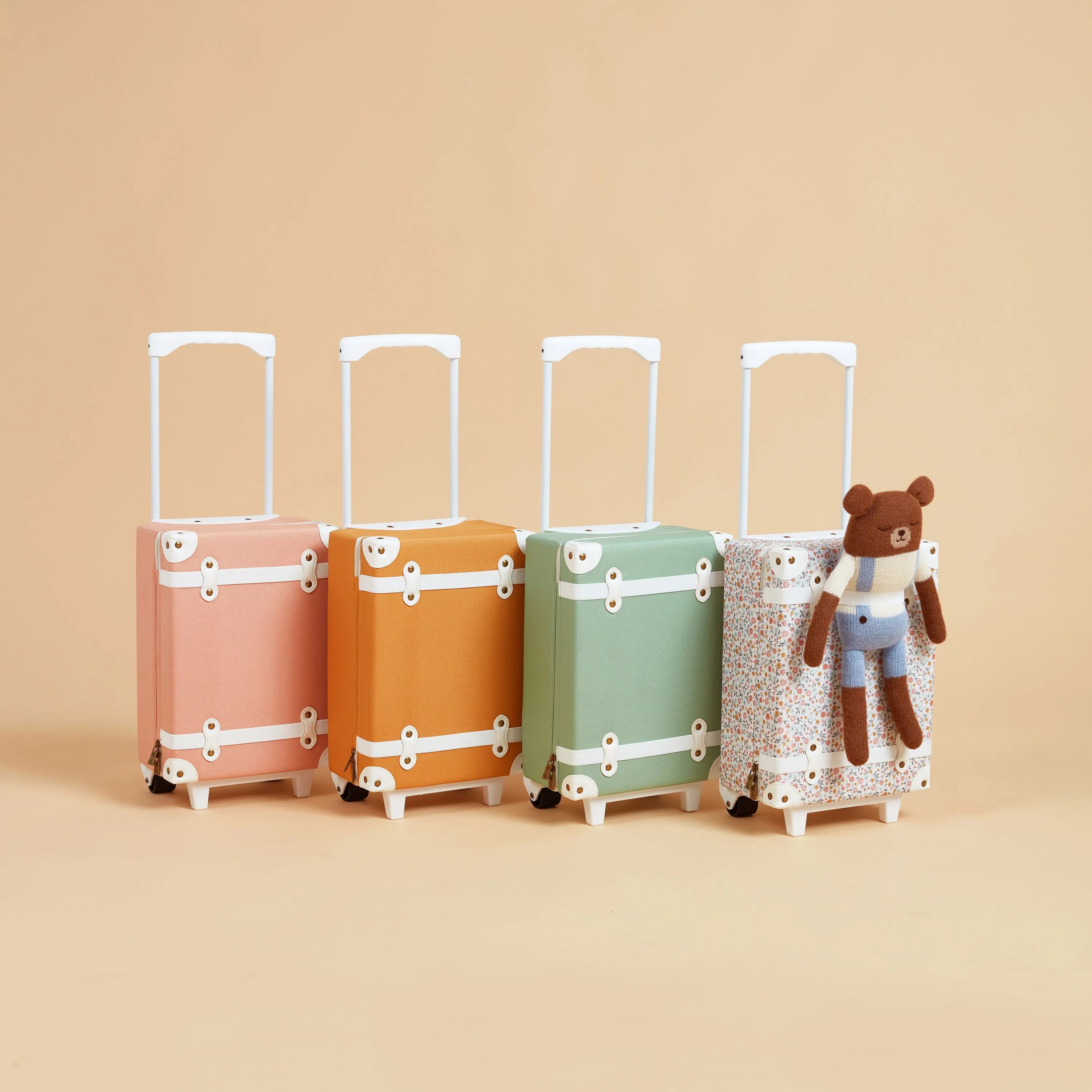 Olli Ella See-ya Suitcase - Apricot