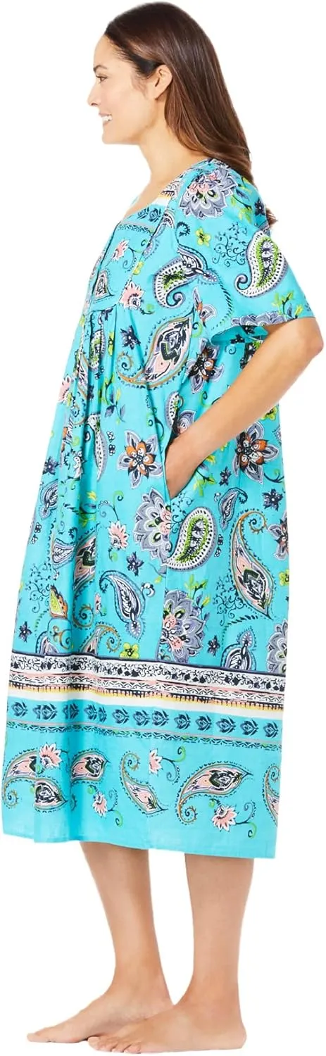 Only Necessities Plus Size Mixed Print Short Lounger