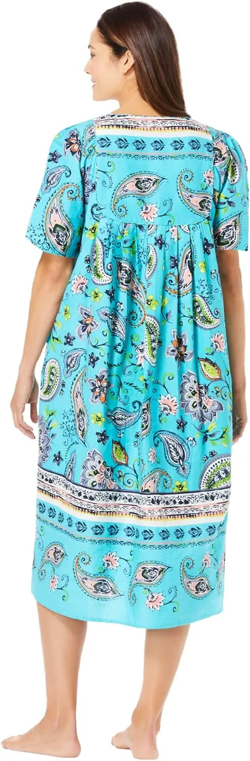 Only Necessities Plus Size Mixed Print Short Lounger