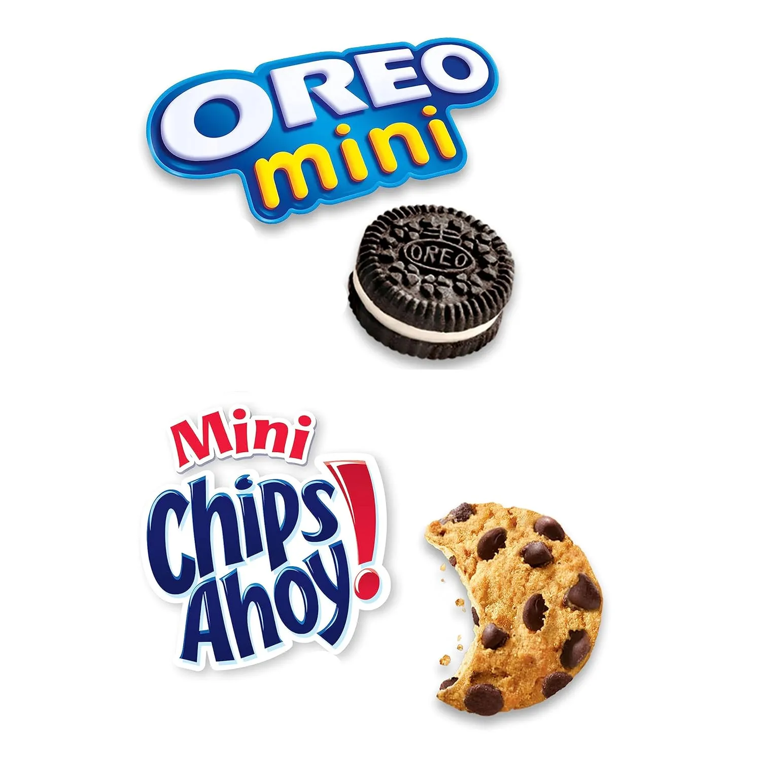 OREO Mini Cookies & CHIPS AHOY! Mini Cookies Go-Cup Cookies Variety Pack, 14 Go-Paks