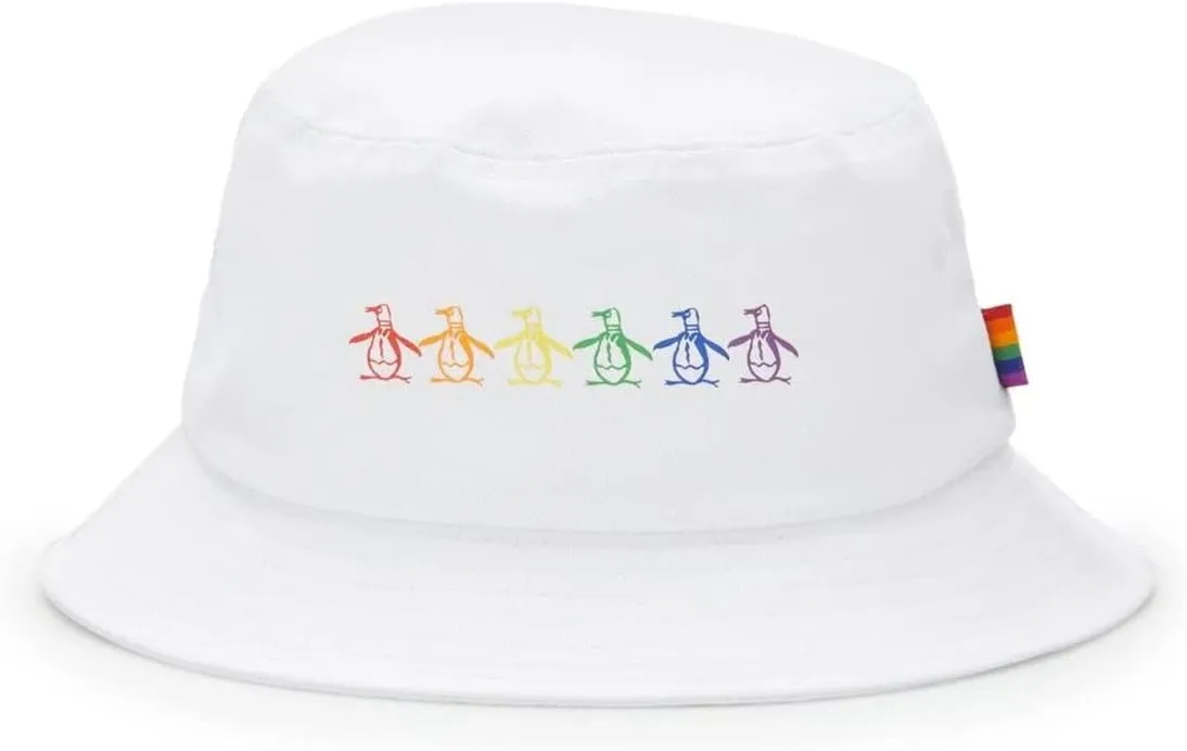 Original Penguin Rainbow Logo Cotton Twill Bucket Hat