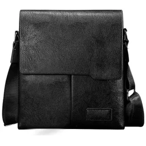 OSKA Men's Shoulder Bag Crossbody Pu Leather - Black