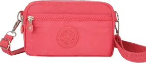 Over Shoulder Purse Crossbody for Women Triple Capacity Change Pouch with Long Strap