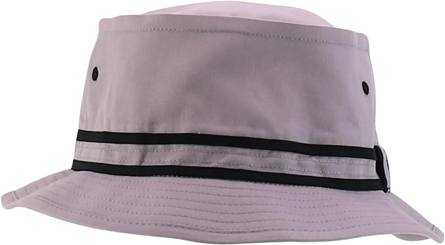 Oversized XXL Roll Up Bucket Hat with Stripe Band