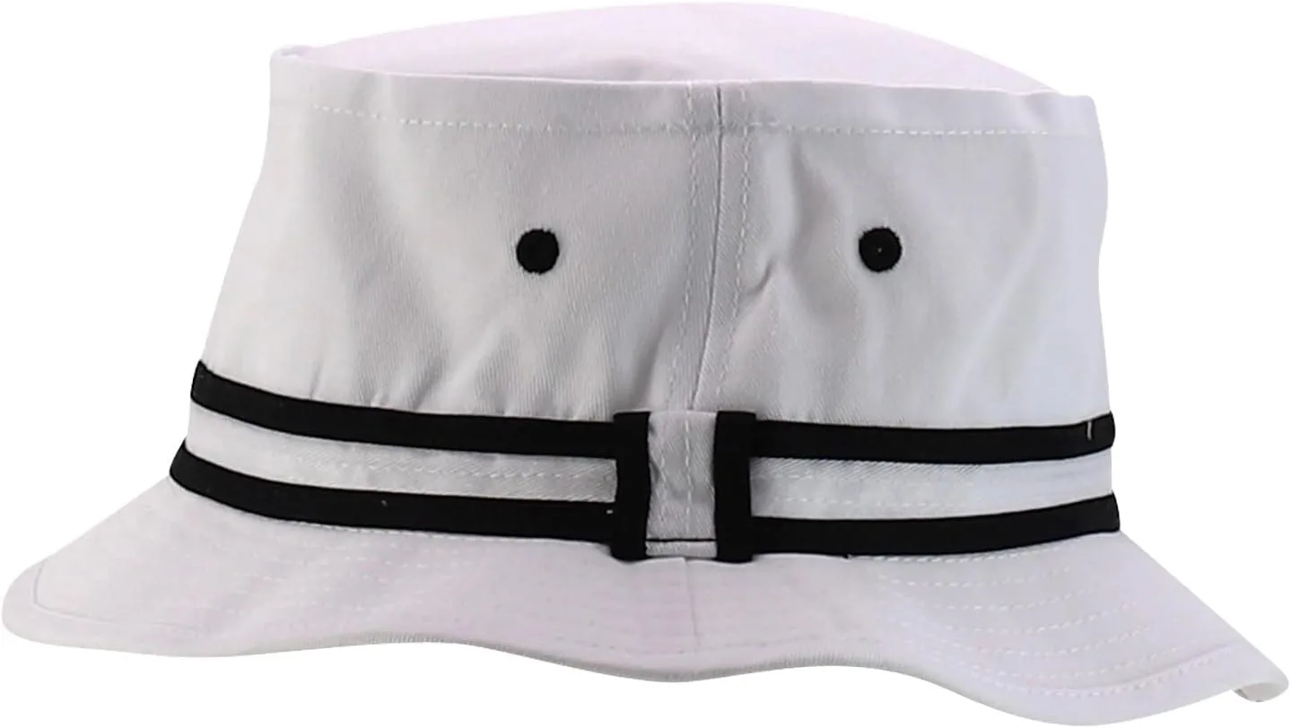 Oversized XXL Roll Up Bucket Hat with Stripe Band