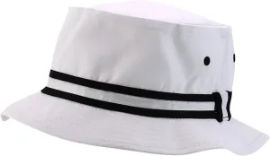 Oversized XXL Roll Up Bucket Hat with Stripe Band