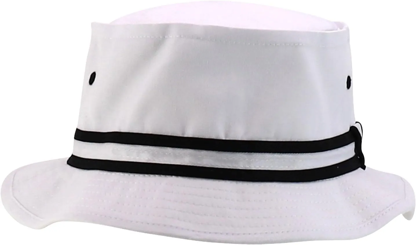 Oversized XXL Roll Up Bucket Hat with Stripe Band