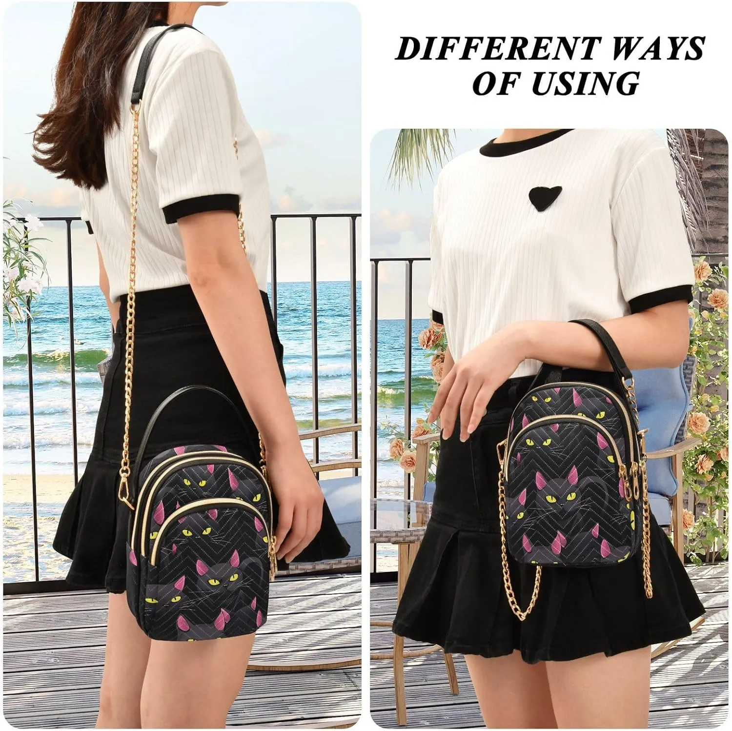 Owl in the Blue Women Crossbody Bags, Lightweight Crossbody Bag Small Handbags for Women Crossbody