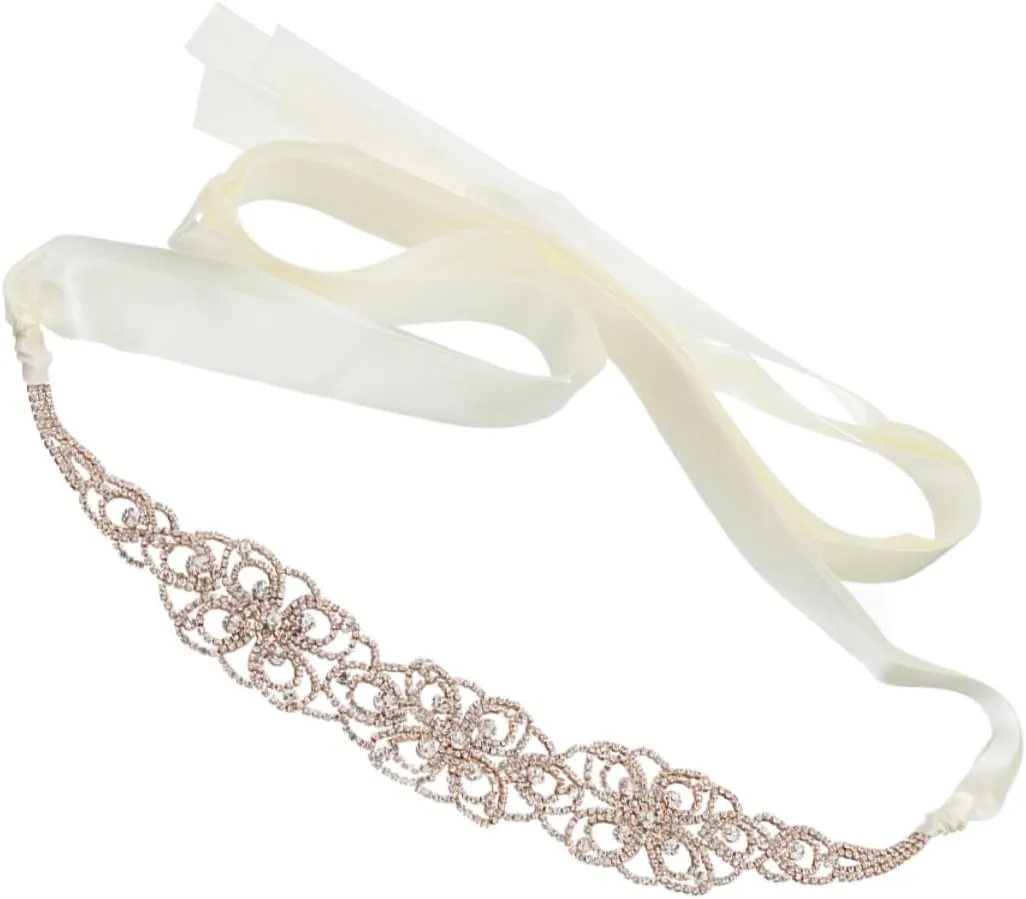 PartyKindom Bride Wedding Belt Dress for Wedding Guest Women Bands Sash Rhinestone Wedding Belt Bachelorette Bridal