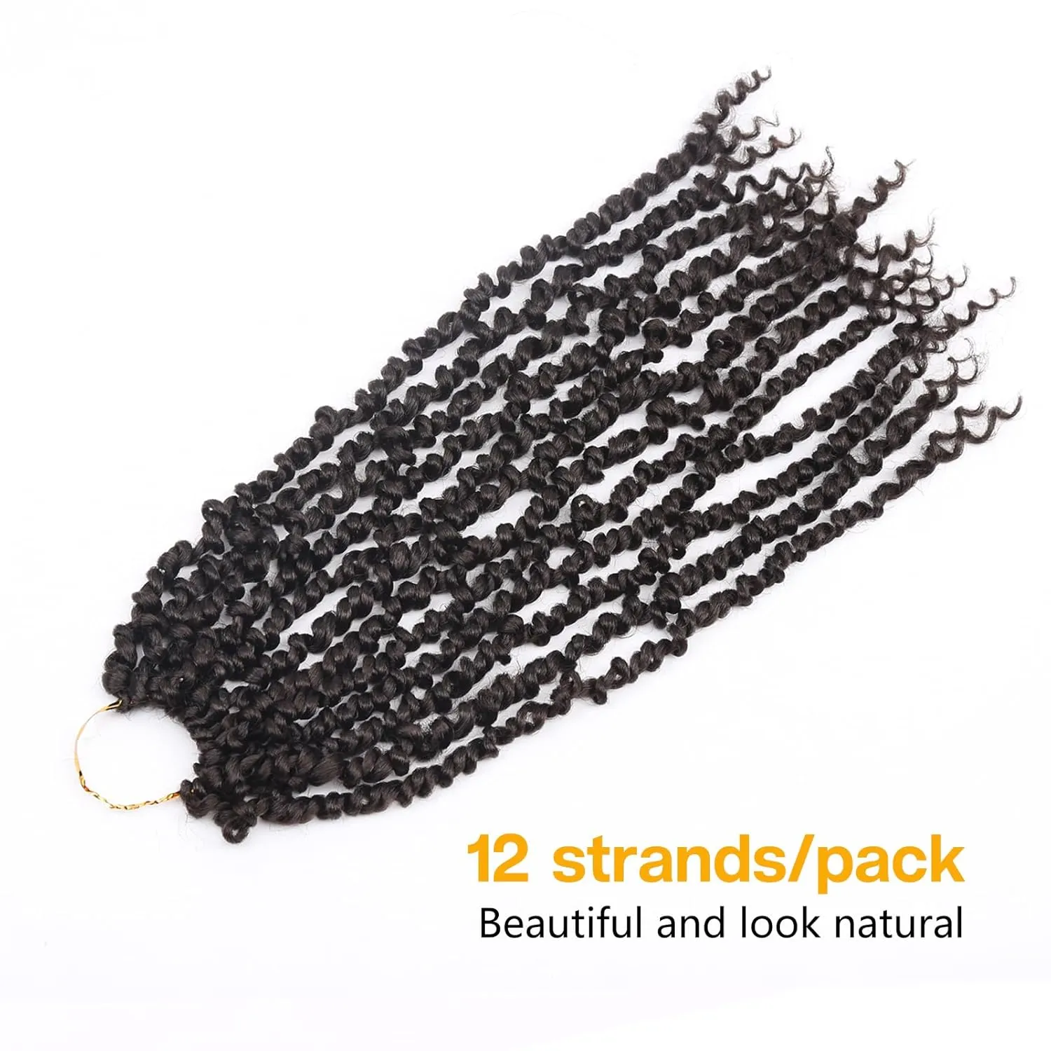 Passion Twist Hair - 18 Inch Passion Twist Crochet Hair For Women 8 Packs Crochet Pretwisted Curly Hair Passion Twists Synthetic Braiding Hair Extensions (18inch (pack of 8), 4#)