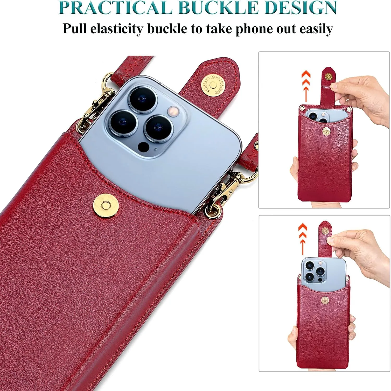 Peacocktion Small Crossbody Cell Phone Purse for Women, Lightweight Mini Small Crossbody Bags for Women with Card Slots