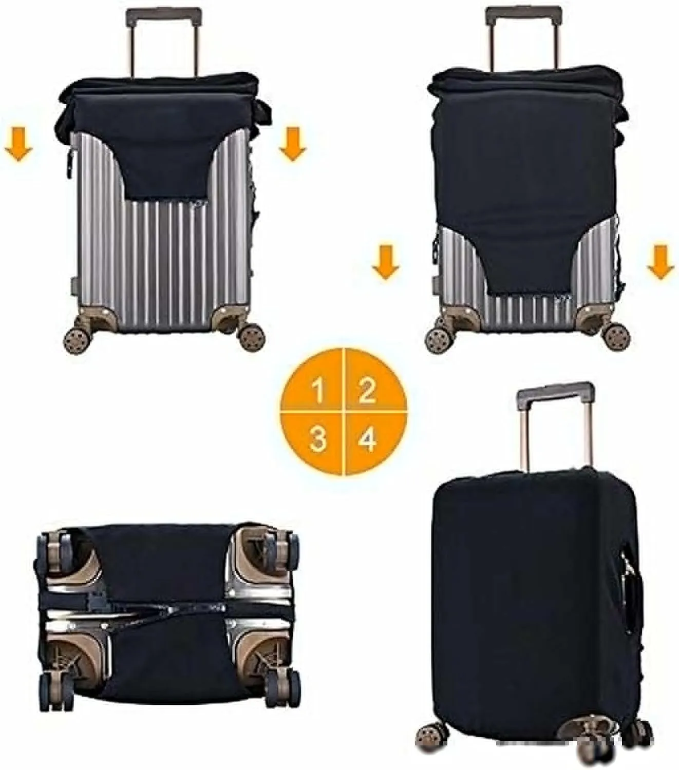Penguins On The Iceberg Travel Luggage Cover Suitcase Protector Fits 18-22 Inch Luggage,Anti Scratch Dirt Covers