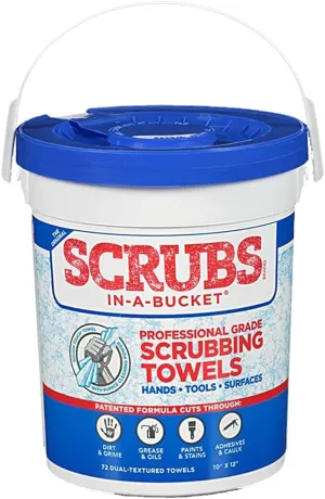 Permatex PERMTX-LOCKT Scrubs in A Bucket - 72 Count