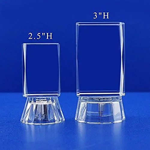 Personalized Crystal Crown Cube Party Favors 12 PCS - Recuerdos de Quinceanera/ 3D imagen Corona with Organza Bag (12pcs) (3"H) (3"H)