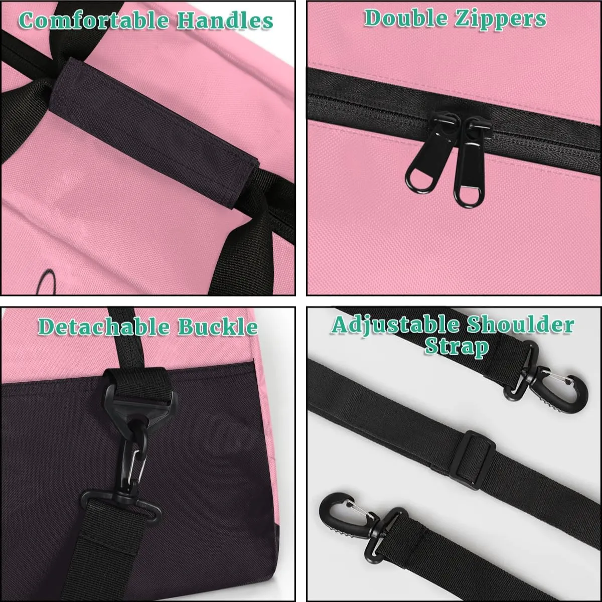 Personalized Duffel Bag for Girls Gym Bag with Name Small Dance Bag for Girls Overnight Tote Bag for Kids Pink Travel Tote Bag