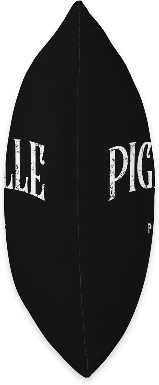 Pigalle Paris Classic Lettering Distressed Print Throw Pillow