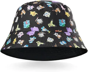 Pokemon Baseball Cap Sunglasses Boys Girls Bucket Hat for Kids Unisex Pikachu Adjustable Strap Summer Accessories