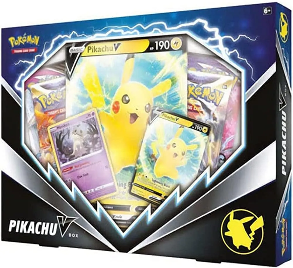 Pokemon TCG Pikachu V Booster Box - 4 Booster Packs   Promo!