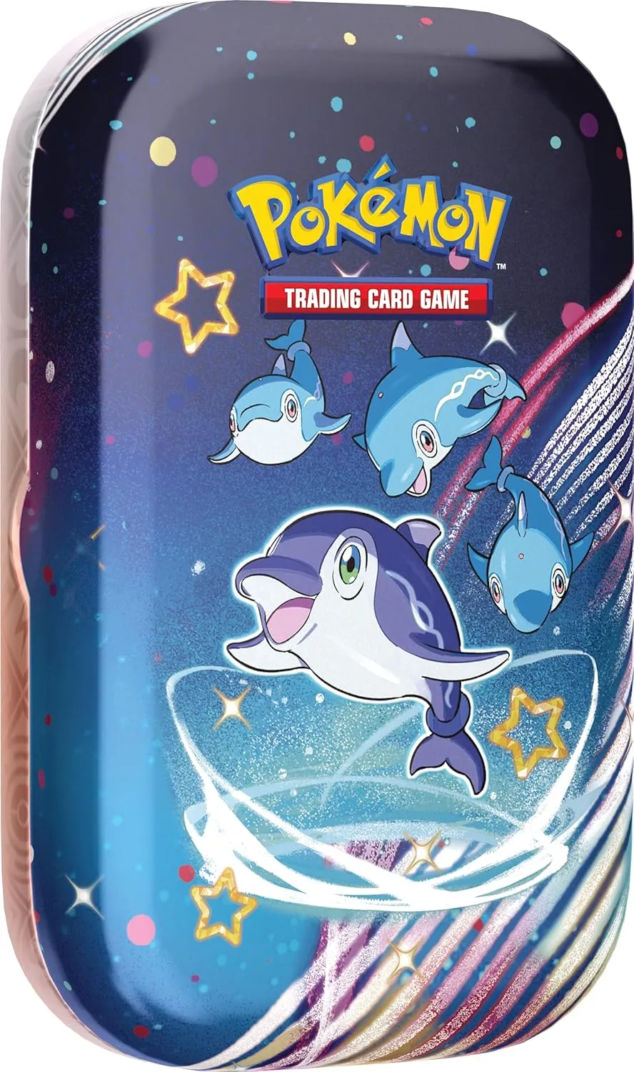 Pokémon TCG: Scarlet & Violet—Paldean Fates Mini Tin – Finizen (2 Booster Packs, 1 Sticker & 1 Art Card)