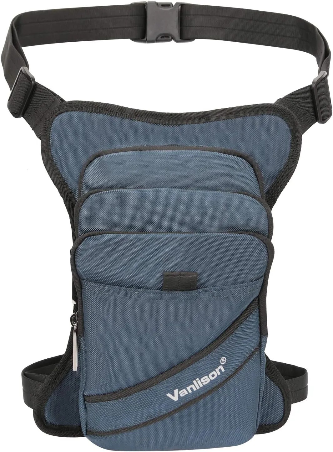 Polyester Leg Bag Thigh Pack Purse Tactical Fanny Leg Pouch Bag Motrocycle Bag Waterproof Blue